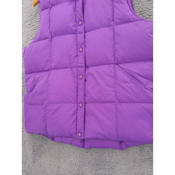 Lands End Purple Quilted Down Puffer Vest Size M - Picture 3 of 8